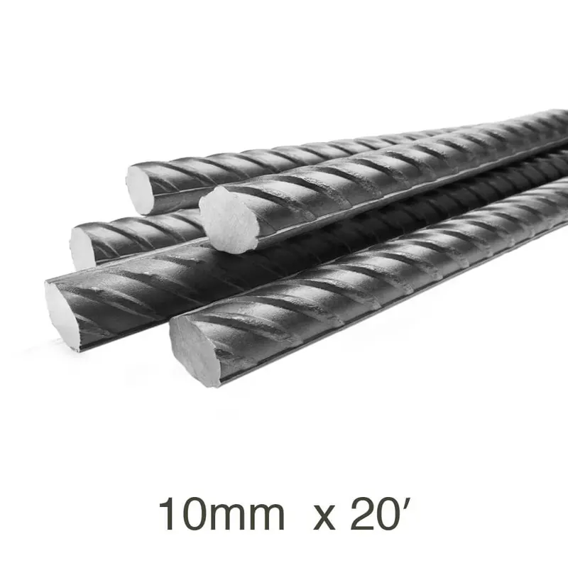 10 Mm Diameter X 20 Ft Length Steel Rebar Bar 1