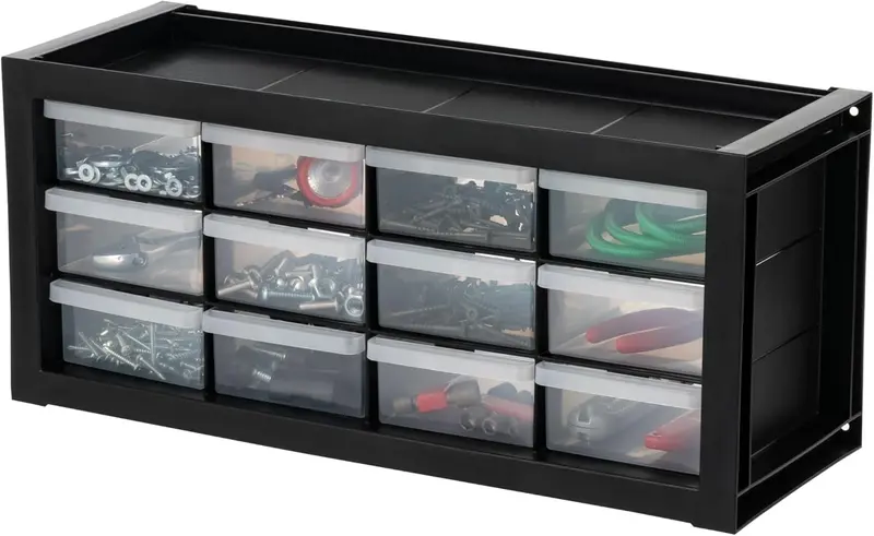 12-Drawer Desk Organizer For Office Supplies, Craft Materials, Or Small Parts 1