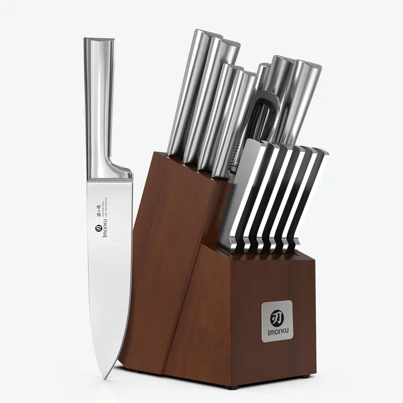 15-Piece Japanese-Inspired Knife Set – Dishwasher-Safe, Includes Storage Block 1