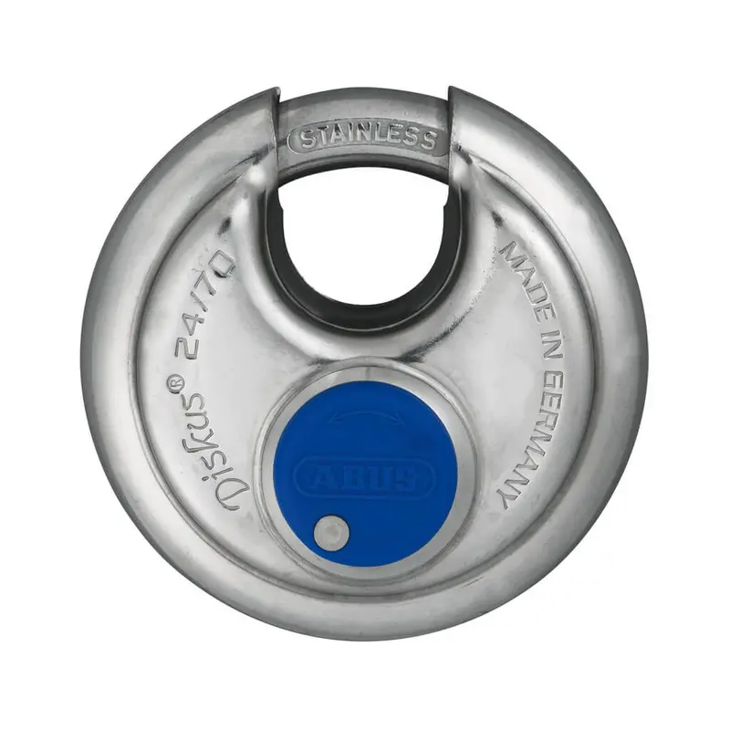 Abus 24Ib 70-Kd Disc-Style Padlock – 2.75 Inch Diameter, Keyed Different 1