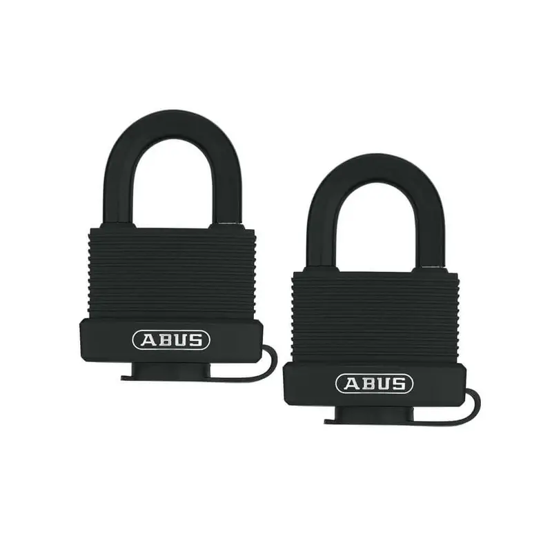 Abus 70/45 Twin Pack – Two 2 In. Body × 15/16 In. Shackle Weather-Sealed Brass Padlocks 1