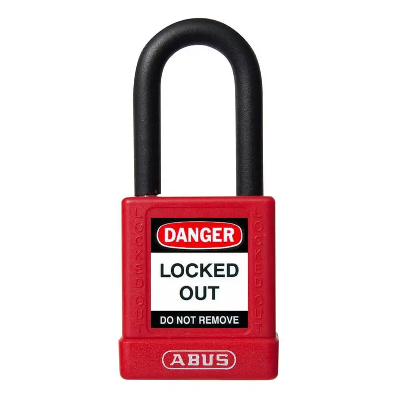 Abus 74/40-Kd Aluminum Safety Lockout Padlock – 1.5 Inch Body, 1.5 Inch Shackle, Non-Conductive & Keyed Different 1