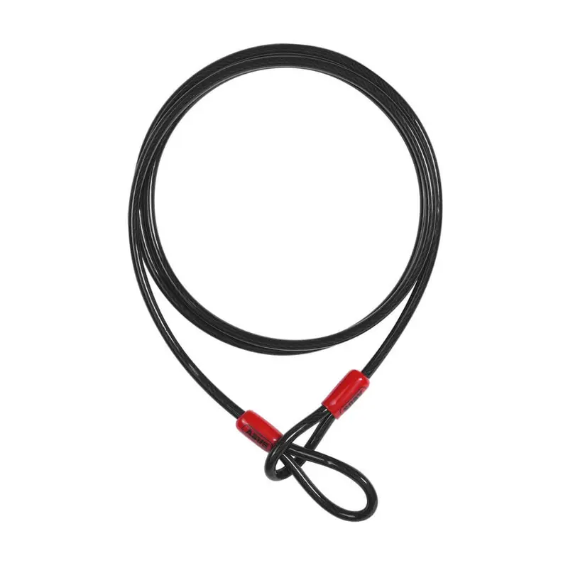 Abus Cobra Security Cable – 3/8 In. × 6 Ft. Flexible Black Steel Loop With 10/200 Series Protection 1