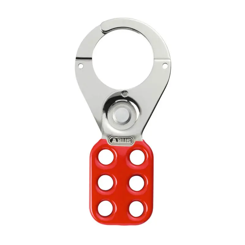 Abus H702 Lockout Hasp – 1-1/2 In. Red Steel Multi-Point Energy Isolation Device 1