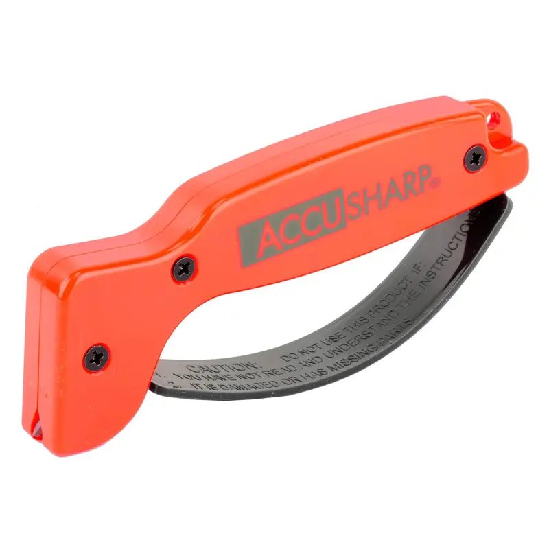 Accusharp Knife Sharpener – Orange Ergonomic Design 1