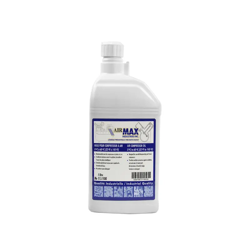Airmax 11.1100 Mineral Compressor Oil – 1-Litre Premium Lubricant For Rotary Screw And Piston Compressors 1
