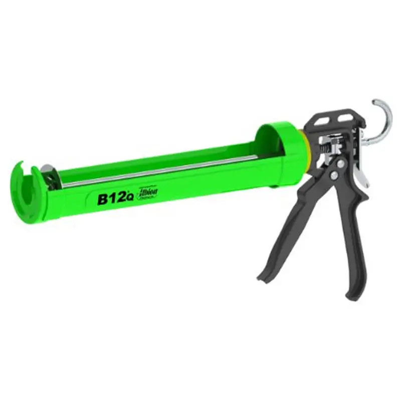 Albion B12Q Manual Caulking Gun – 900Ml Capacity, 12:1 Drive Ratio, Green Metal Cartridge Dispenser 1