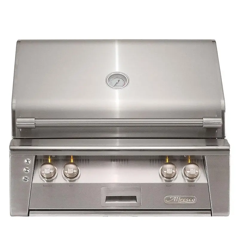Alfresco 30-Inch Built-In Gas Grill Featuring Sear Zone & Rotisserie Kit 1