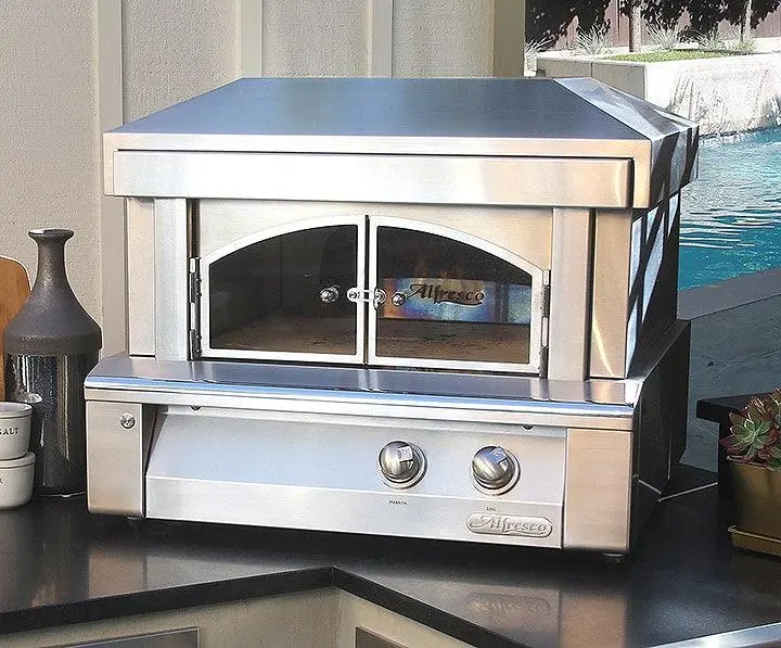 Alfresco Pizza Oven Plus With Integrated Prep Surface 1
