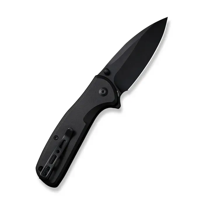 Arcblast Black Flipper Knife – 9Cr18Mov Drop Point Blade, Aluminum Handle 1