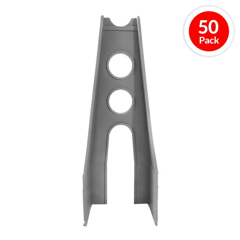 Art Mould 10-Inch Plastic Rebar Spacer Chair – Linden Style (50-Pack) 1