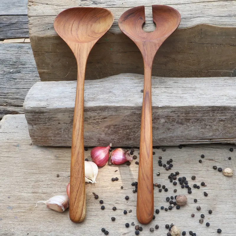 Assisi Teak Salad Serving Set – Rico & Plato 1
