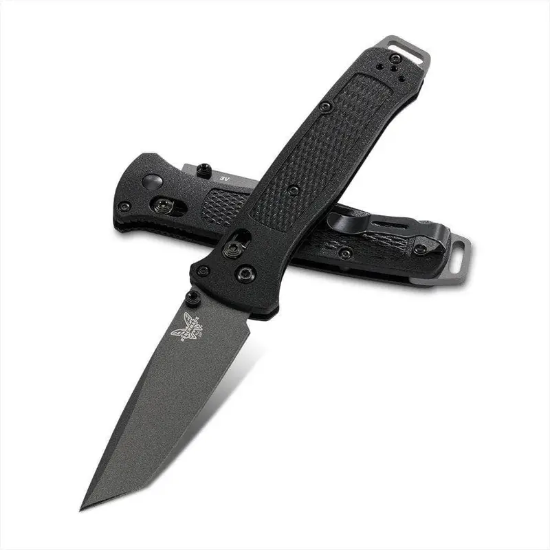 Bailout Tactical Knife – Black Grivory Handle, Drop-Point Blade 1