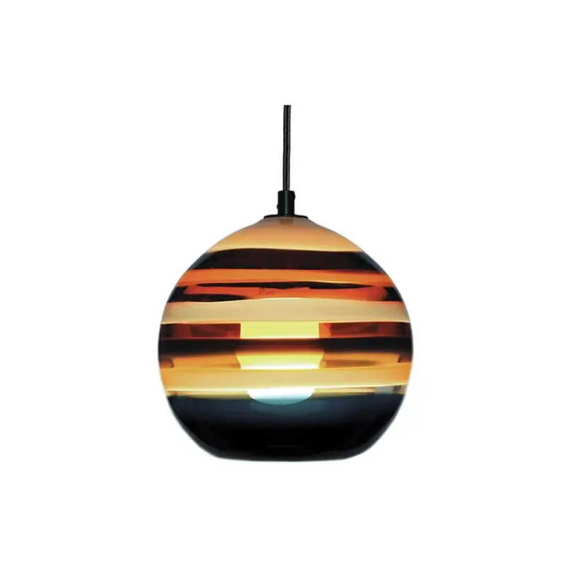 Banded Ceramic Mini Pendant Light 1