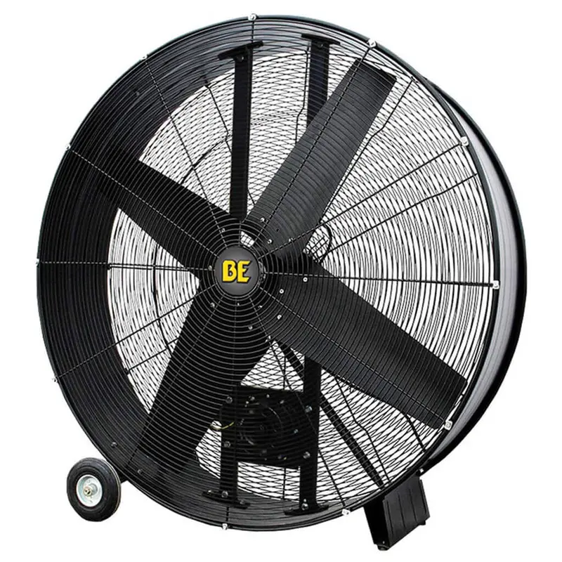Be 48-Inch Drum Fan Mounted On Casters — 19,500 Cfm Airflow 1