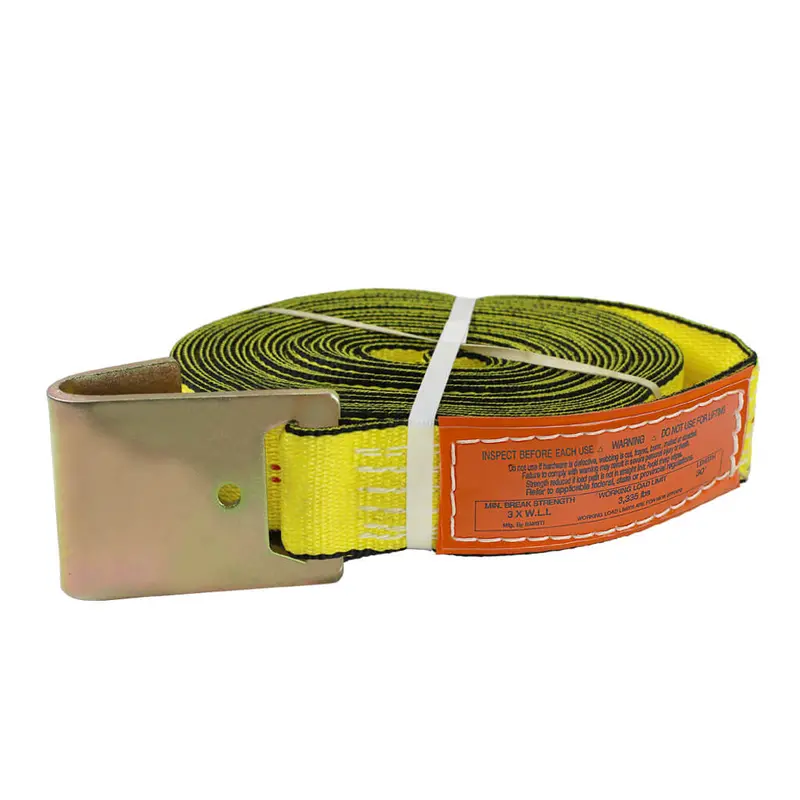 Ben-Mor 330Fh Winch Strap – 3 In × 30 In Yellow Polyester Webbing With Flat Hook 1