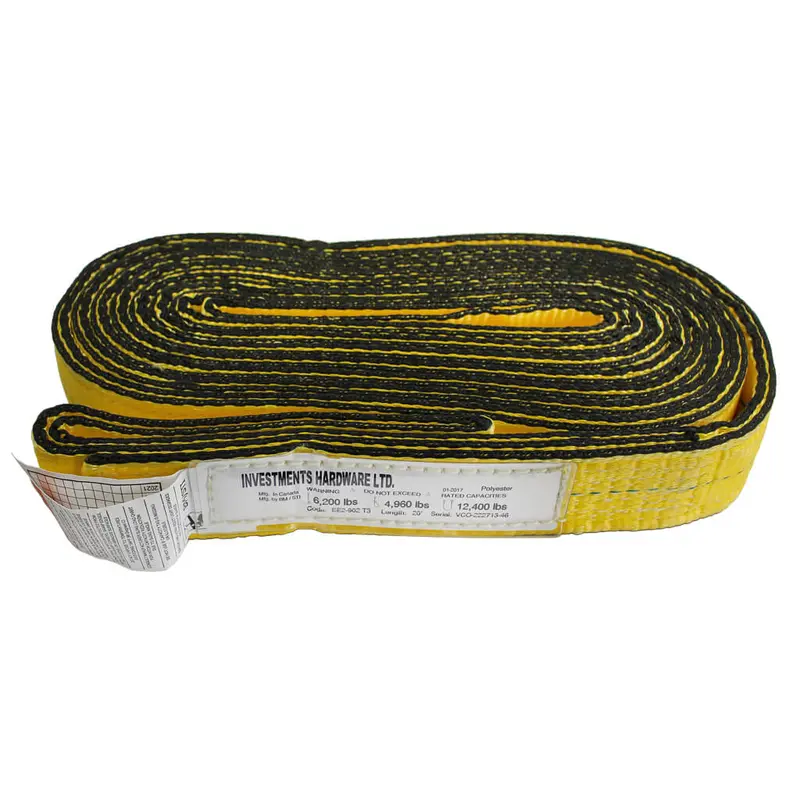 Ben-Mor Ee2-902Y20T3 2" X 20 Ft. Industrial-Grade Type 3 Web Sling – 2-Ply 1