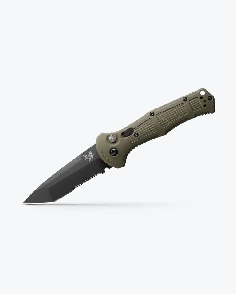 Benchmade Claymore Tanto Knife – Ranger Green G10 Handle, 3.6" D2 Blade (9071Sbk-1) 1