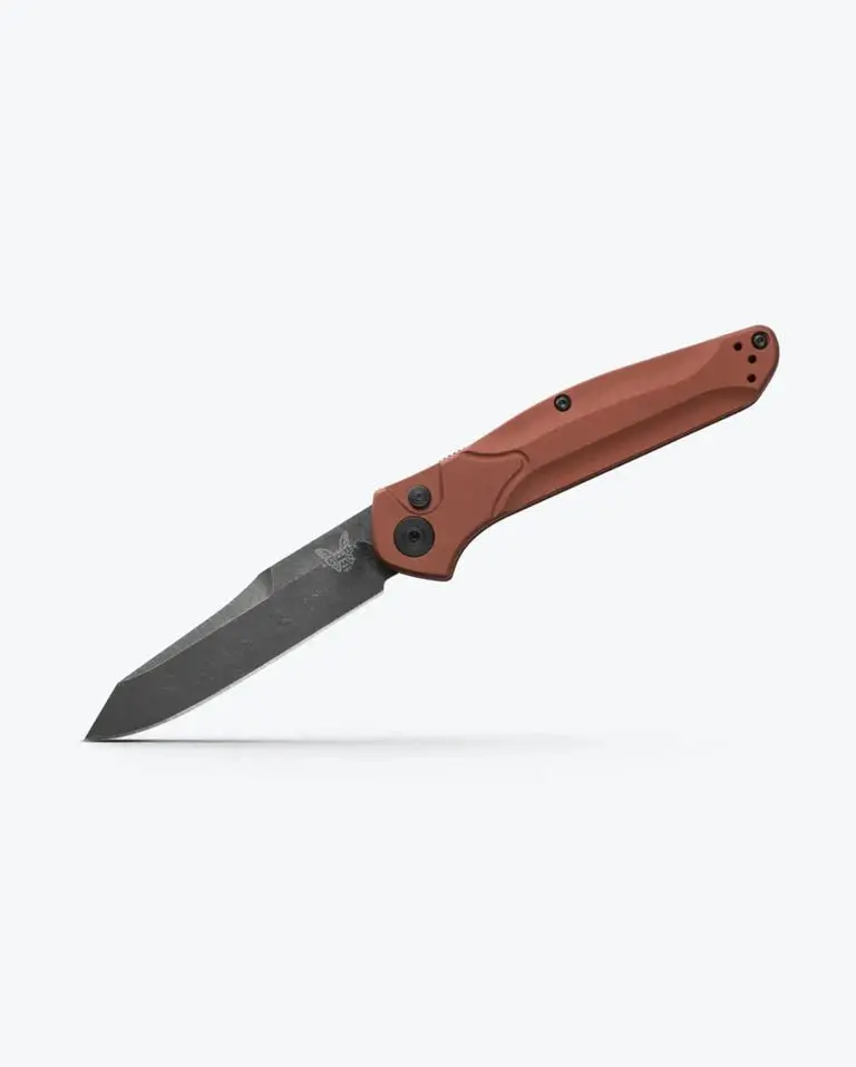 Benchmade Osborne 9400Bk-03 – Auto-Folding Knife With Burnt Copper Aluminum Handle 1