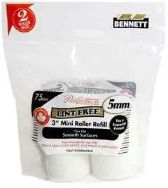 Bennett 3-Inch Low-Pile Lint-Free Refill Pads – 5Mm Nap, 2-Pack 1