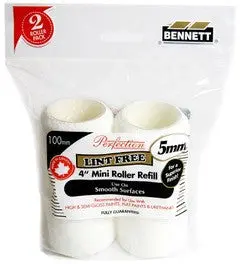 Bennett 4-Inch Low-Pile Lint-Free Refill Pads – 5Mm Nap, 2-Pack 1