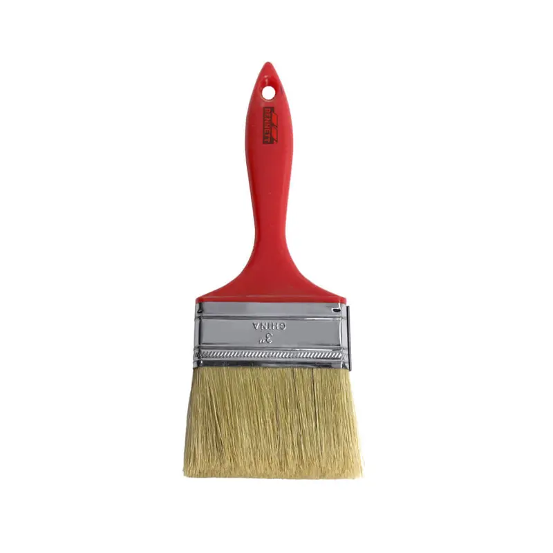 Bennett B75 3-Inch Red-Handle Polyester Bristle Brush For General Use 1