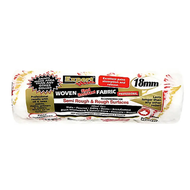 Bennett Expert18 Lint-Free All-Surface Roller Refill – 9-1/2" X 18 Mm, White With Red/Yellow Stripes 1
