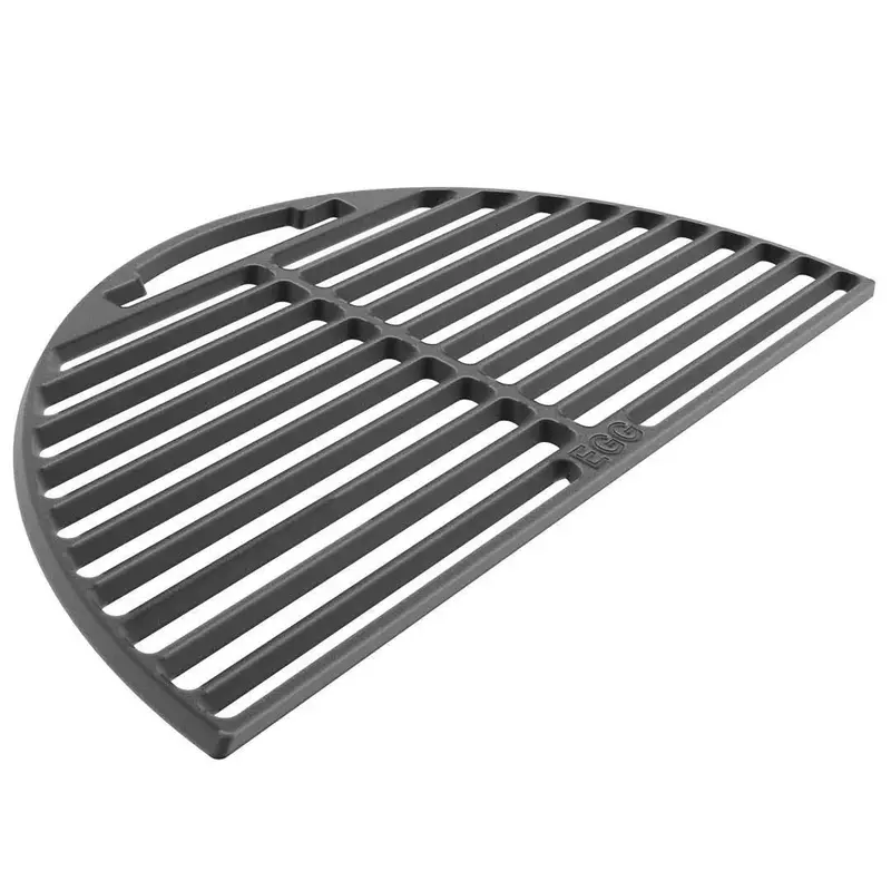 Big Green Egg Half-Moon Cast Iron Cooking Grid 1