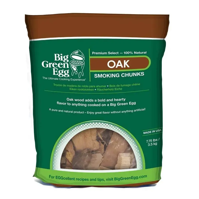 Big Green Egg Premium Oak Smoking Chunks 1