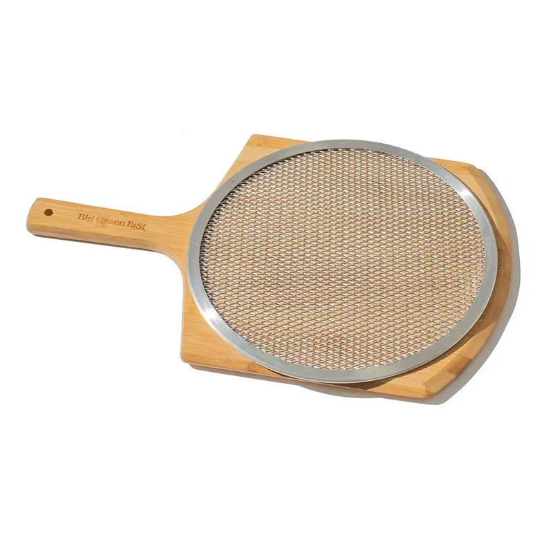 Big Green Egg Premium Pizza Peel With Integrated Stainless Steel Screen 1