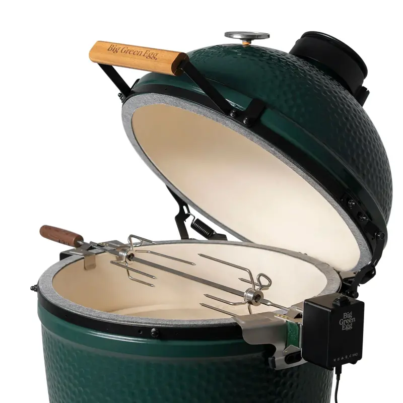 Big Green Egg Rotisserie Kit – Complete Motorized Spit Assembly For Egg Grills 1