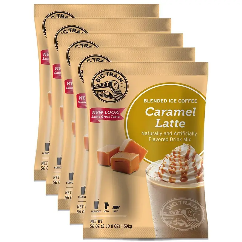 Big Train Assorted Iced Coffee Variety Pack – 5 × 3.5 Lb Bags 1