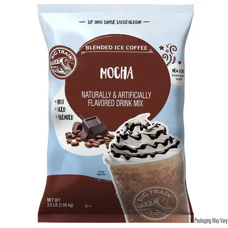 Big Train Classic Mocha Blended Ice Coffee Mix – 3.5 Lb Bag 1