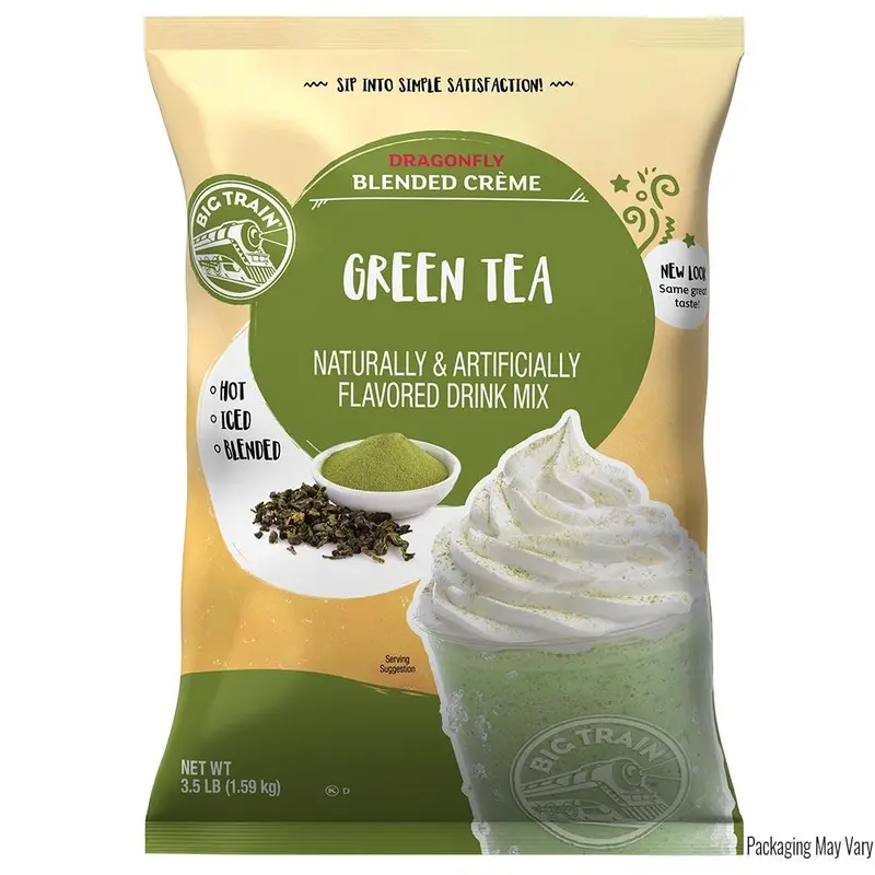 Big Train Dragonfly Green Tea Blended Creme – 3.5 Lb Bag 1