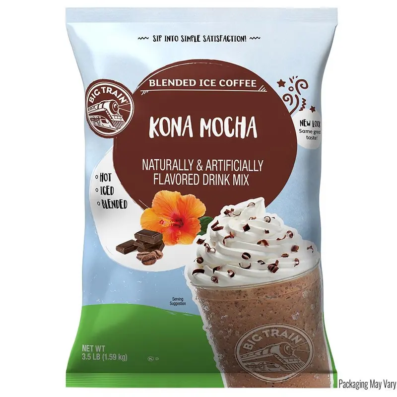 Big Train Kona Mocha Blended Ice Coffee Mix – 3.5 Lb Bag 1