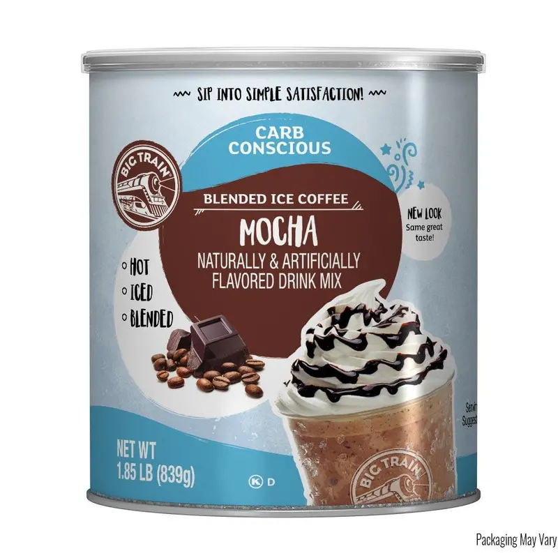Big Train Low-Carb Mocha Iced Coffee Mix – 3.5 Lb Bag 1