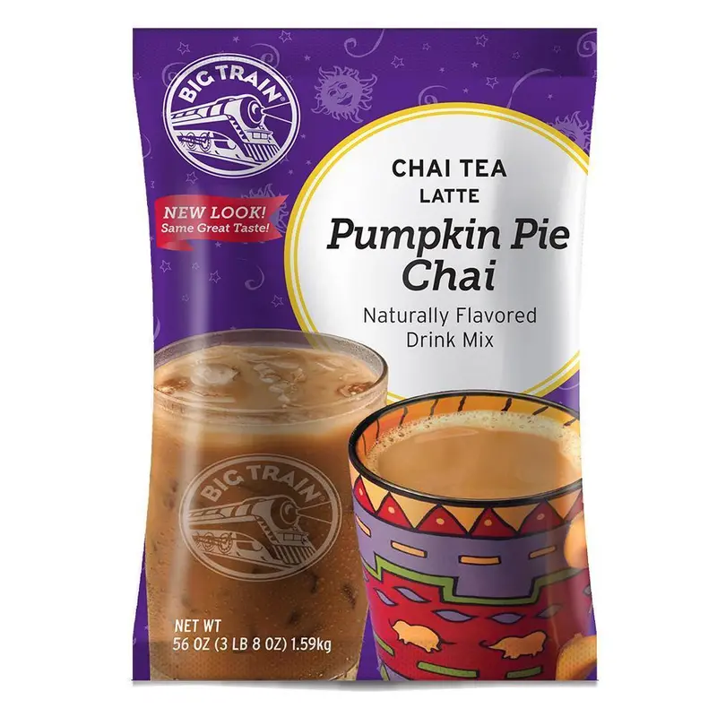 Big Train Pumpkin Pie Chai Latte Mix – 3.5 Lb Bag 1