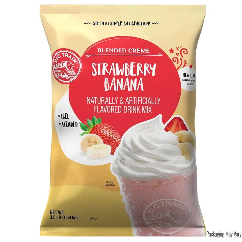 Big Train Strawberry Banana Blended Creme – 3.5 Lb Bag 1