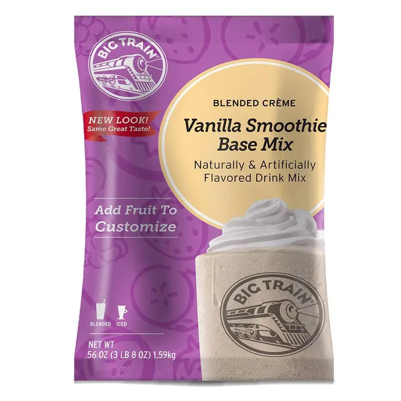 Big Train Vanilla Smoothie Base Mix – 3.5 Lb Blended Creme Bag 1