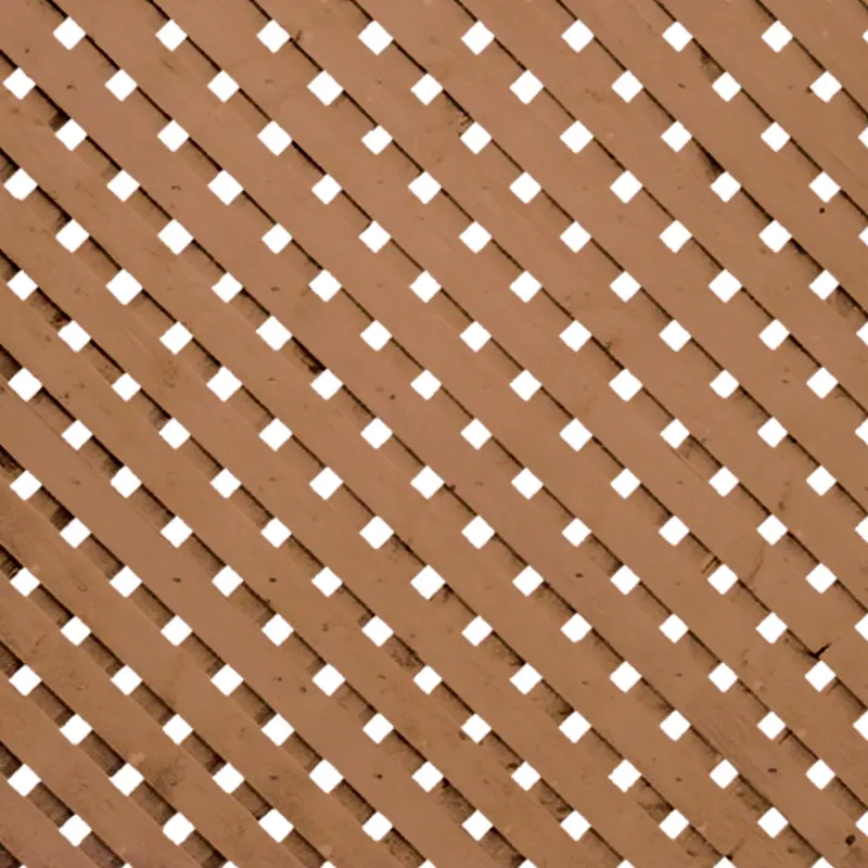Brown Pressure-Treated Privacy Plus Lattice – 12 In. × 8 Ft. 1