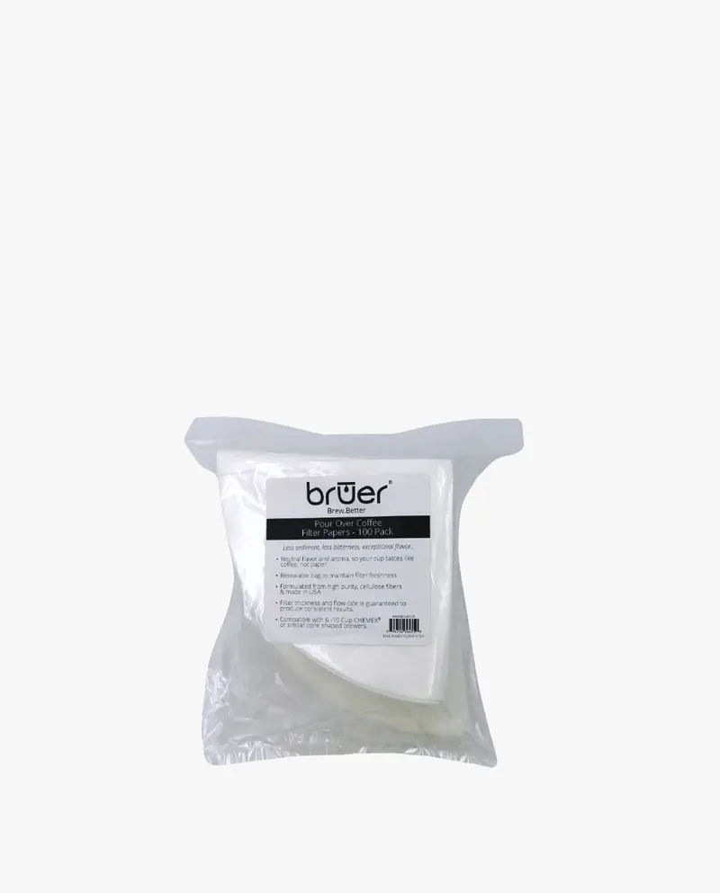 Bruer Folded Cone Filter Papers – Pack Of 100 1