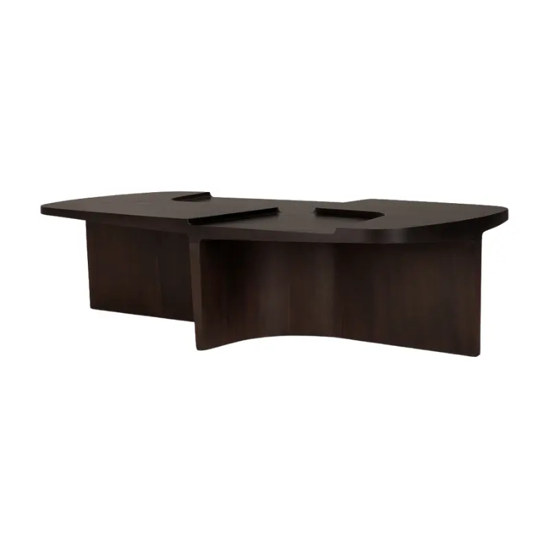 Brutalist Coffee Table – Raw Concrete And Steel Low Profile Table 1