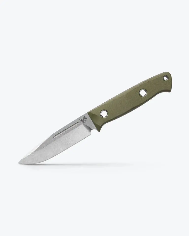Bushcrafter Bm-163-1 Drop-Point Fixed Blade – Od Green G10 Handle, Field-Ready Build 1