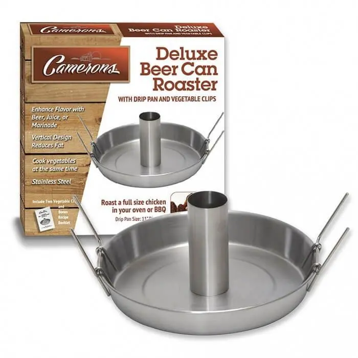 Cameron’S Deluxe Beer Can Roaster For Juicy, Upright Chicken Cooking 1