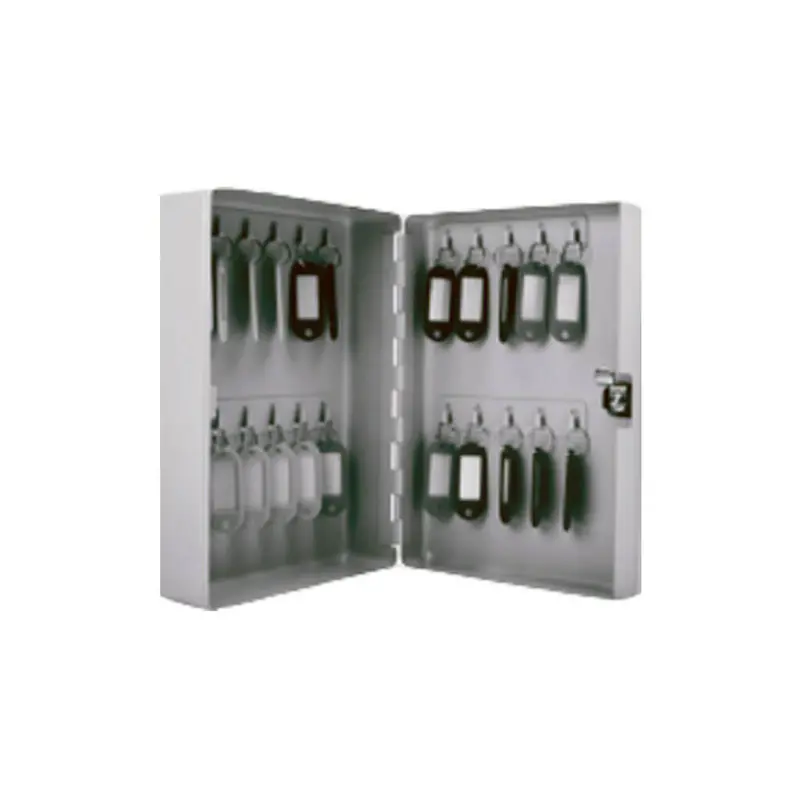 Canaropa 108-Hook Grey Metal Key Cabinet With Label Tags & Mounting Hardware 1