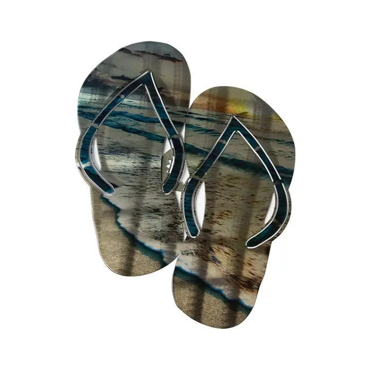 Cancun Flip-Flop Metal Wall Art 1