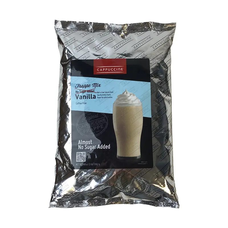 Cappuccine Low-Sugar Vanilla Frappe Mix – Nearly Sugar-Free Formula 1