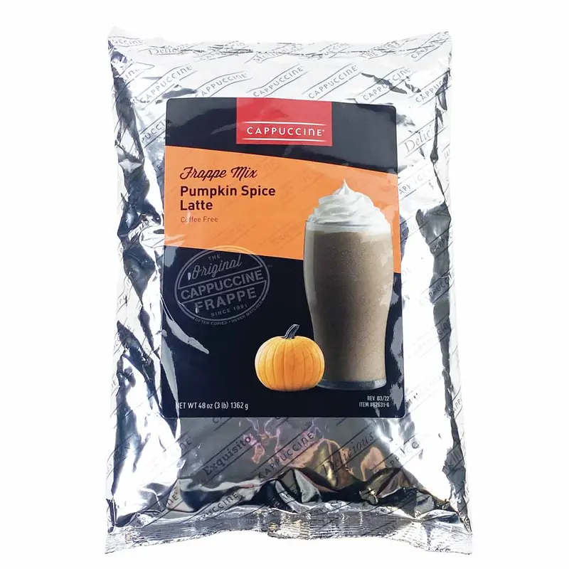 Cappuccine Pumpkin Spice Frappe Mix – Instant Blended Drink Powder 1