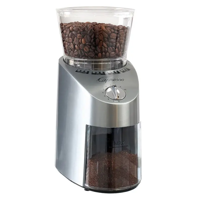 Capresso Die-Cast Infinity Burr Grinder – Stainless Steel 1