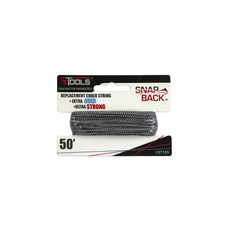 Ce Tools Cet105 Snapback 50-Foot Premium Chalk Reel Refill Line 1